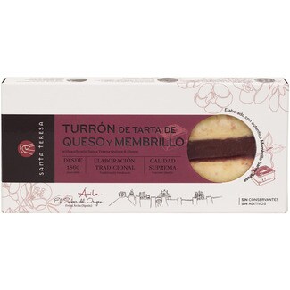 SANTA TERESA turrón de tarta de queso y membrillo Calidad Suprema tableta 270 g