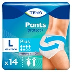 Cuecas para Adultos com Incontinência Absorventes Pants Plus Tamanho L embalagem 14 unidades