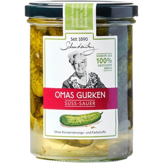 SCHUDEISKY whole sweet and sour gherkins jar 400 g