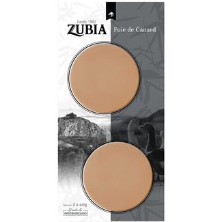 ZUBIA Enten-Foie-Gras Pack mit 2 Medaillons Behälter 40 g