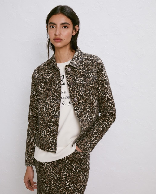 Cazadora de mujer vaquera estampada
