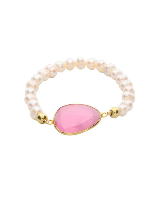 Pulsera perlas con ágata