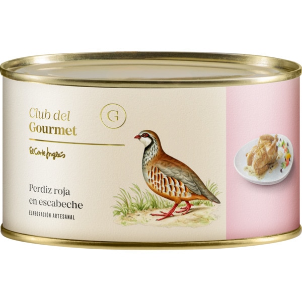 Perdiz Vermelha de Caça em Escabeche lata 500 g