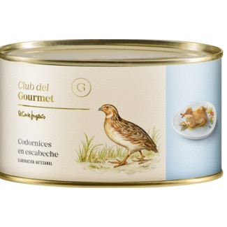 Club del Gourmet Codornizes em Escabeche lata 475 g