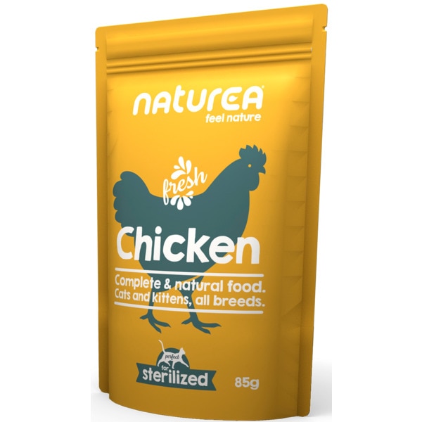 Alimento Húmido para Gato Frango embalagem 85 g