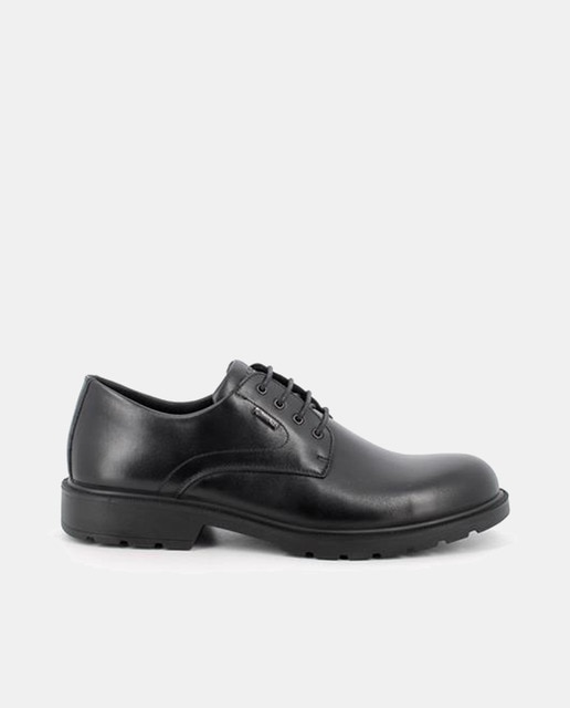 Zapatos de cordones de hombre en piel con forro goretex