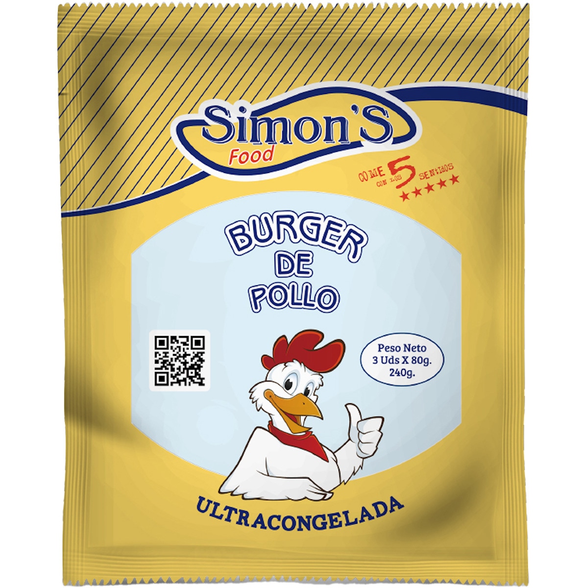 hamburguesas de pollo 3 unidades