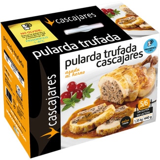 CASCAJARES Getrüffelte Poularde aus dem Ofen glutenfrei laktosefrei 5-6 Portionen Behälter 1,79 kg mit Sauce
