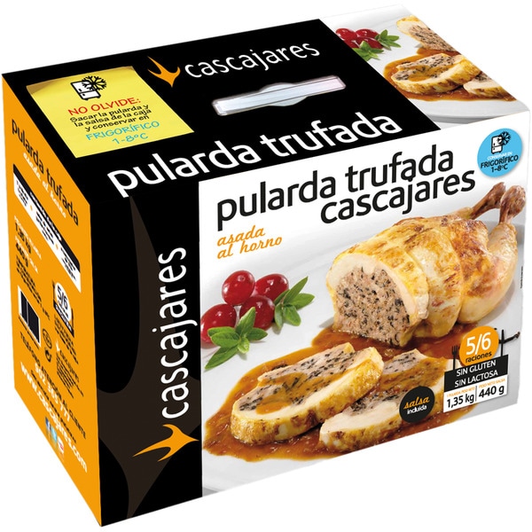 Getrüffelte Poularde aus dem Ofen glutenfrei laktosefrei 5-6 Portionen Behälter 1,79 kg mit Sauce