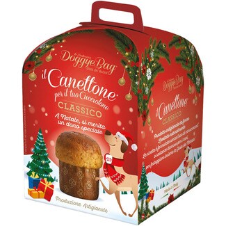 DOGGYEBAG panettone for dogs gastronomic canettone coconut and banana container 125 g
