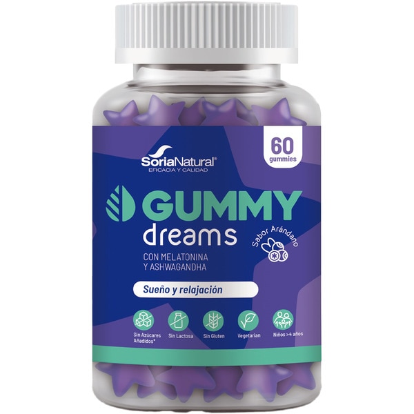 blueberry flavour melatonin and ashwagandha jelly sweets can 60 units sleep and relaxation
