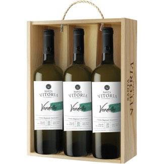Santa Vitória Vinho Branco Regional do Alentejo Verdelho Pack 3 unidades garrafa 75 cl