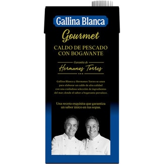 Caldo gourmet de pescado con bogavante sin gluten brik 1 l garantía de Hermanos Torres - Gallina Blanca
