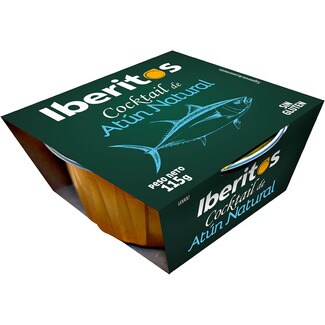 IBERITOS cocktail de atún natural sin gluten envase 115 g