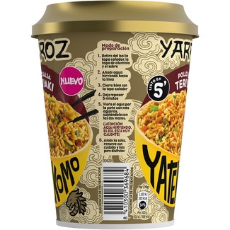 Yarroz pollo salsa teriyaki vaso 83 g - Yatekomo