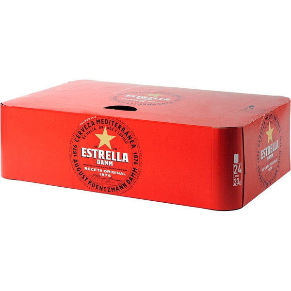 Mediterranean pale beer with malt, rice and hops 24-pack tin 33 cl