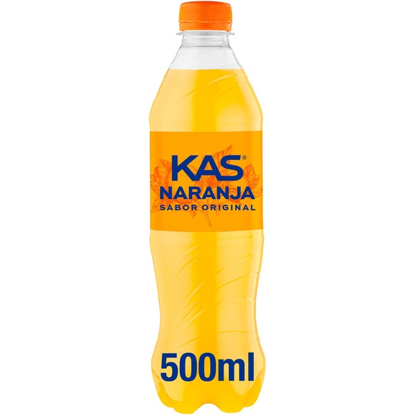 refresco de naranja con gas botella 50 cl
