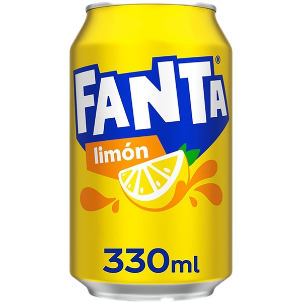 Sparkling lemon soft drink tin 33 cl