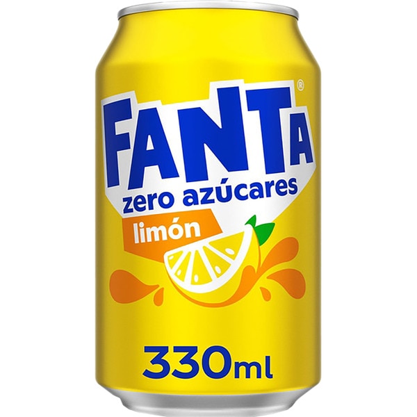 Zitronen-Erfrischungsgetränk zuckerfrei mit Kohlensäure Dose 33 cl