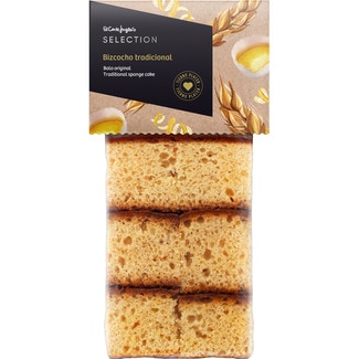 EL CORTE INGLES SELECTION bizcocho tradicional paquete 350 g
