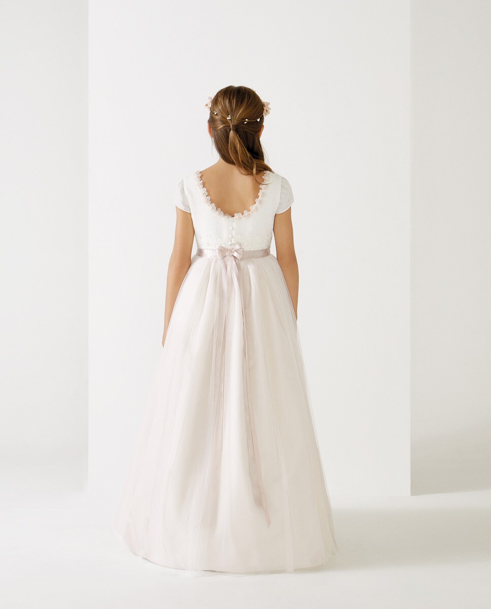 Vestido de Comunhão Glicina Coconut El Corte Inglés Branco-marfim-4