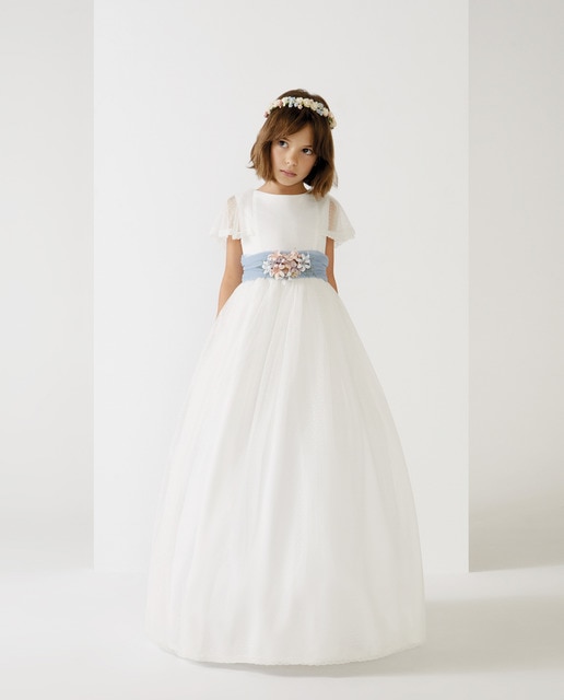 Vestido de comunión de niña HORTENSIA