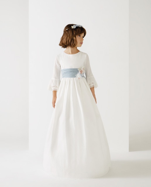 Vestido de comunión de niña CENTIFOLIA