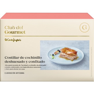 CLUB DEL GOURMET Spanferkelrippe entbeint und konfitiert 1 Portion auf traditionelle Weise zubereitet Box 300 g