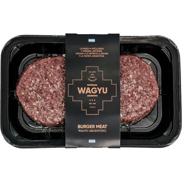 burger meat de vacuno de raza Wagyu argentino sin gluten 2 unidades Schale 300 g