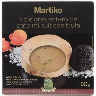MARTIKO Ganze Enten-Foie-gras mit Trüffel glutenfrei Behälter 80 g