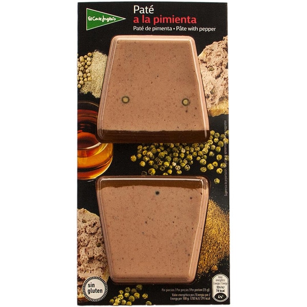 paté a la pimienta sin gluten pack 2 x 50 g envase 100 g