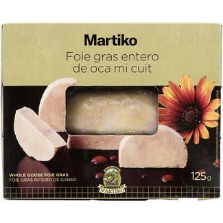 MARTIKO Ganze Gänse-Foie-gras glutenfrei Behälter 125 g
