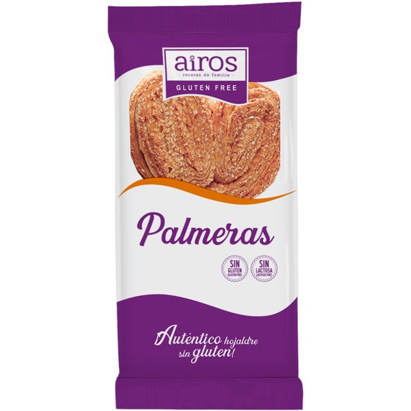 Puff pastry palmier gluten-free and lactose-free 2-pack case 60 g