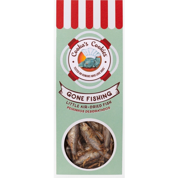 Snack para Cão Peixinhos Desidratados embalagem 90 g