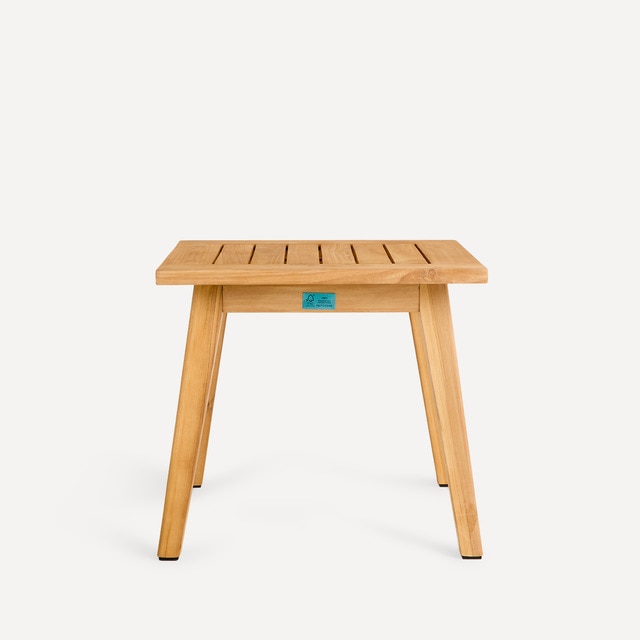 Mesa auxiliar de jardín de madera de teca Arrecife El Corte Inglés