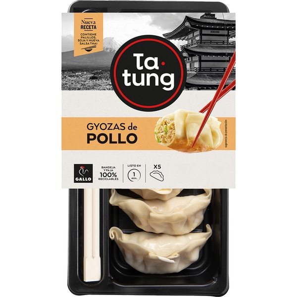 gyozas de pollo 5 unidadees envase 144 g