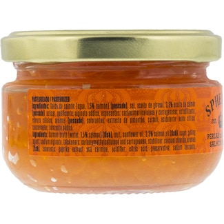 Perlas de salmón tarro 100 g - Spherika Gourmet