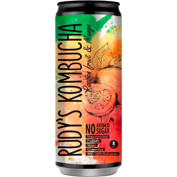 Kombucha Maracujá & Manga lata 33 cl
