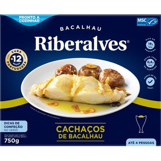 Riberalves Cachaços de Bacalhau embalagem 750 g