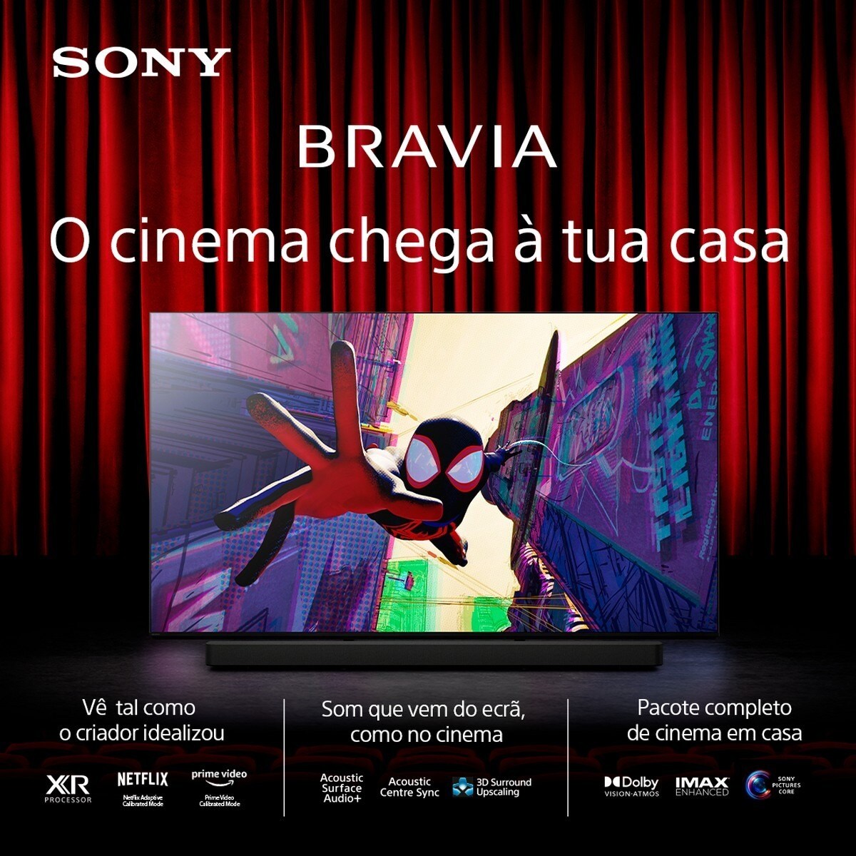 TV OLED 55" (139 cm) Bravia 8 Sony K55XR80PAEP 4K UHD Google TV 4