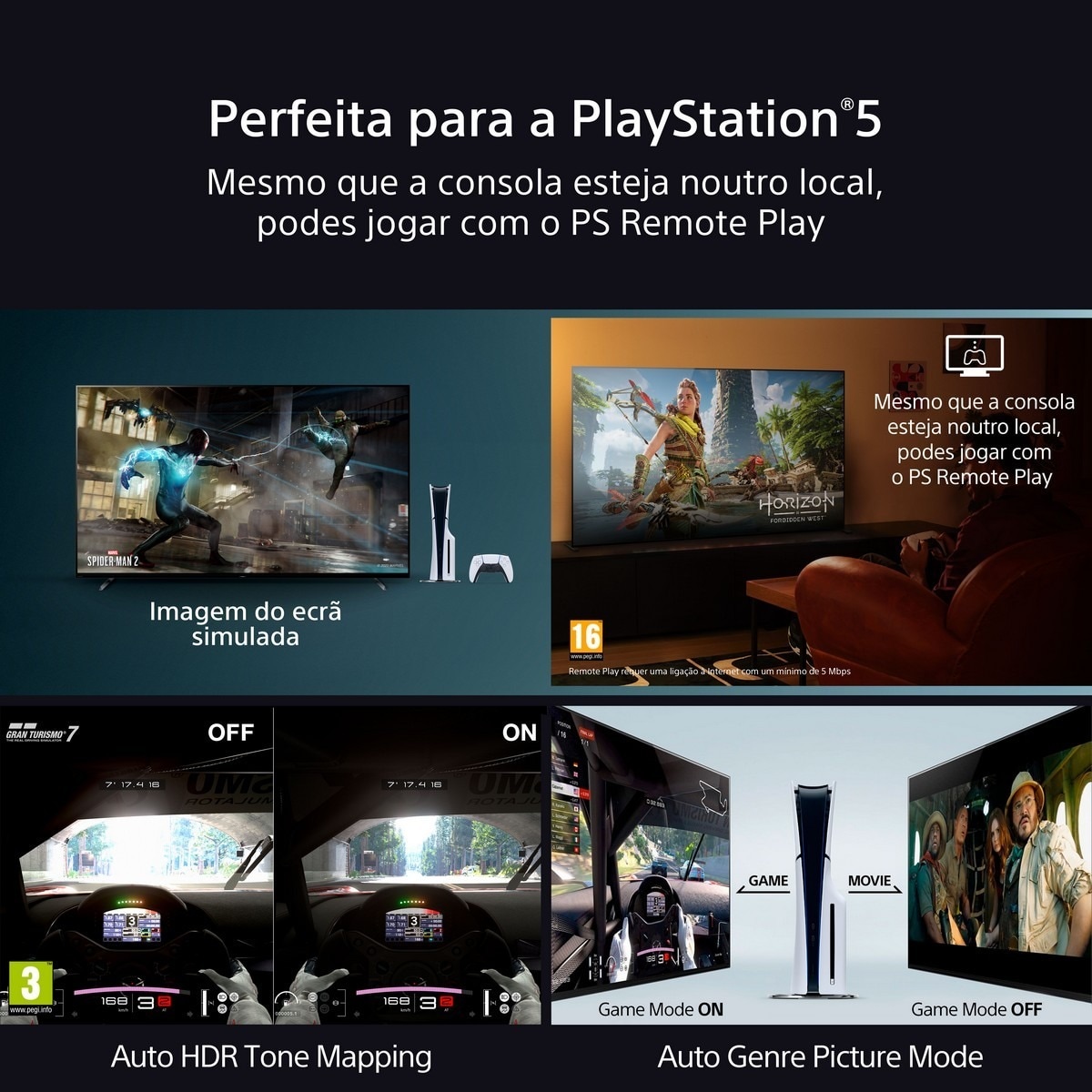 TV OLED 55" (139 cm) Bravia 8 Sony K55XR80PAEP 4K UHD Google TV 8