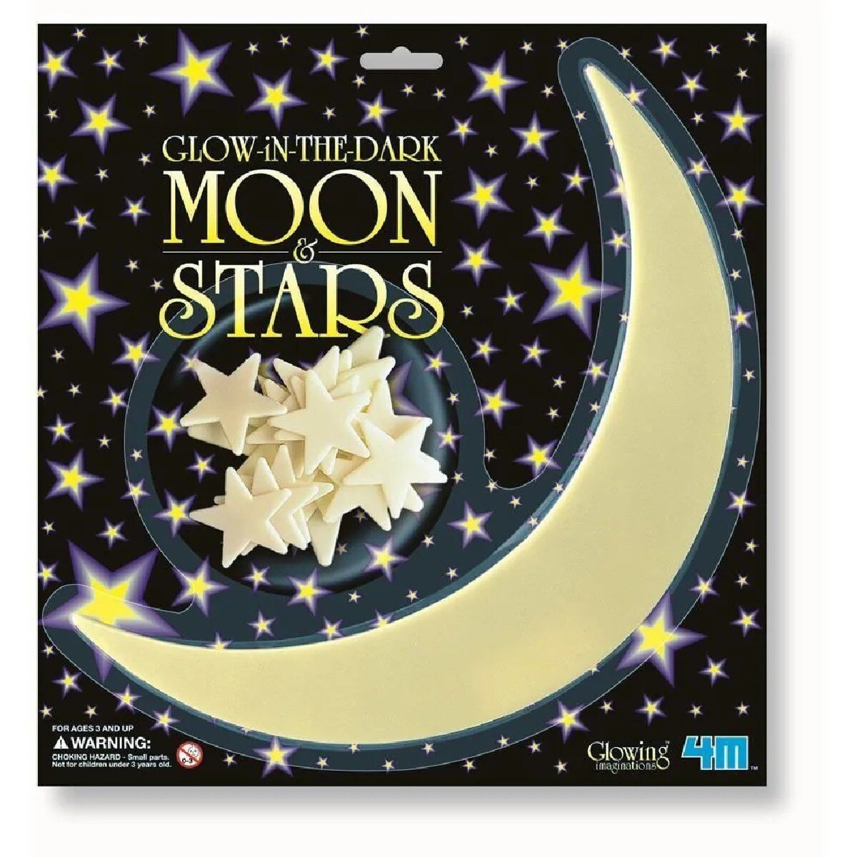 Imagem 0 de Conjunto de Lua e Estrelas que Brilham no Escuro Decoração