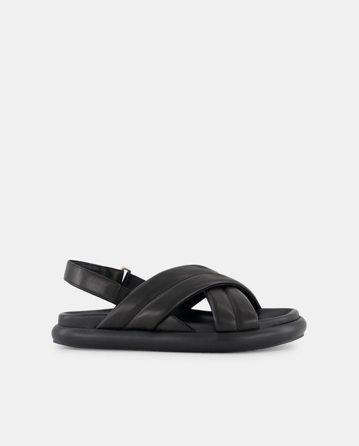 Sandalias planas de mujer con cruzado