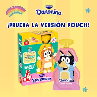 Petit dúo sabor plátano y fresa sin gluten pack 6 unidades 50 g - Danone Danonino
