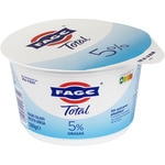 Total plain Greek yogurt 5% fat with no added sugar container 500 g