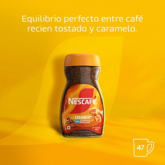 Café soluble con caramelo frasco 95 g - Nescafe