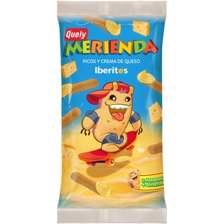 QUELY Merienda Brotsticks und Streichkäse Iberitos Paket 63 g