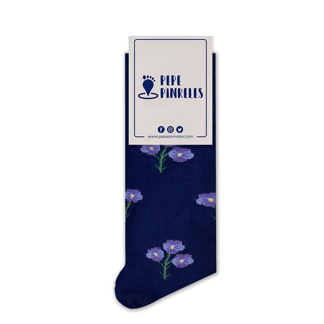 Calcetines Pepe Pinreles ramito de violetas.
