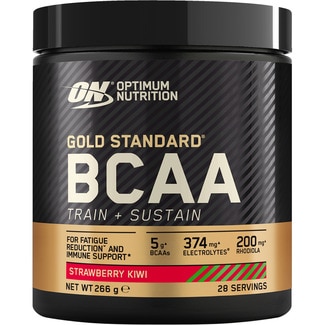 OPTIMUM NUTRITION On Gold Standard BCAA bebida isotónica sabor fresa y kiwi envase 266 g