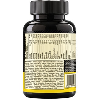 On Optimen suplemento con vitaminas, minerales, aminoácidos y extractos herbales envase 90 tabletas para hombres activos - Optimum Nutrition